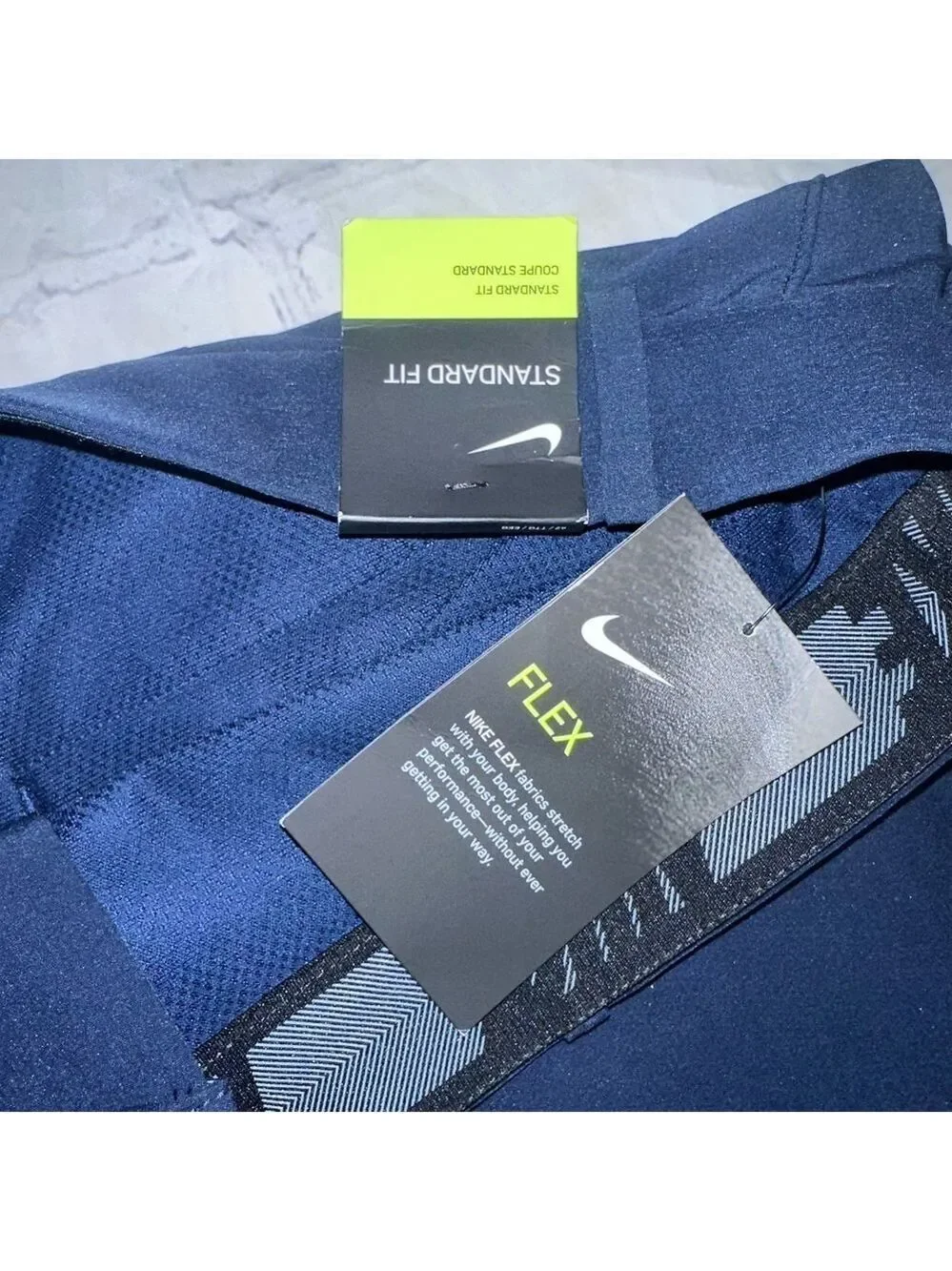 NWT Men’s Size 42 Standard Fit Nike Flex Navy Blue Golf Shorts